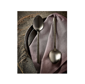 Ensemble de cuillères de service de restaurant à long manche en métal pour buffet de restauration pour soupe et salade vente chaude - Product Image 6