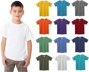 Camisetas de algodón para niños a granel, camisetas unisex para niños al por mayor, paquetes de camisetas ligeras para niños, niñas, hombres, estampado informal frontal - Product Image 6