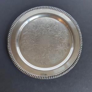 Assiette de service ronde argentée pour la maison hôtel restaurant et vaisselle assiette de service couleur argent taille personnalisée assiettes de service alimentaire - Product Image 5