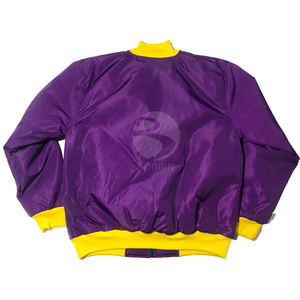 Chaqueta de bombardero personalizada de alta calidad Chaqueta de bombardero de estilo de béisbol - Product Image 2