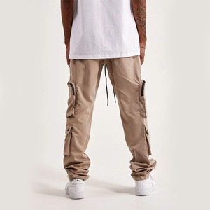 2026 Hot Sale Men's Gym Street Wear Pants Highly Breathable Cotton Polyester Canvas Quick Dry Custom <b>Worker</b> Black <b>Trousers</b> - Product Image 4