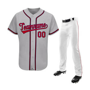Ensemble d'uniformes de baseball personnalisés Maillot et pantalon personnalisés unisexe Vêtements de sport respirants à séchage rapide - Product Image 6
