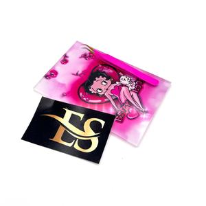 Mejores ventas Betty Boop acrílico pestañas azulejos logotipo personalizado pestañas sostenibles con imanes pinzas precio al por mayor - Product Image 1