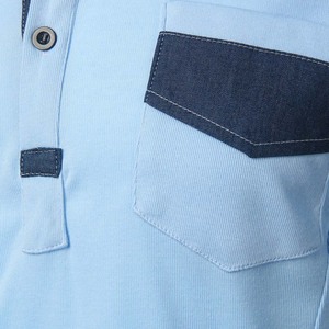 Venta al por mayor Casual Hombres Polo Camisa de manga corta transpirable 100% de alta calidad de poliéster de algodón Polo para los hombres - Product Image 5