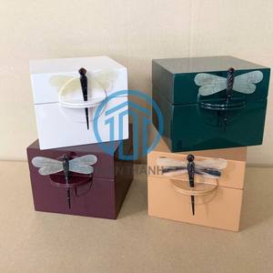 Unique Crafted Butterfly Lacquer <b>Box</b> Smooth Coated <b>Decorative</b> Piece <b>For</b> Artistic Home Display Luxury Trinket <b>Box</b> - Product Image 5