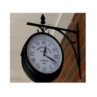 Horloge murale de la gare de fer Forme et taille personnalisées Horloge murale suspendue à un prix abordable