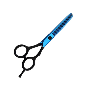 กรรไกรตัดผมโลหะ30ซี่เคลือบสีฟ้าและดำ - Product Image 2