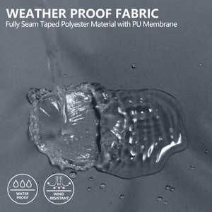 Breathable Waterproof Rain Jacket For Men Lightweight Windbreaker Travel Raincoat with Hood Outdoor Sports Running and Camping - Product Image 3