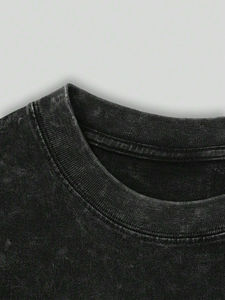 เสื้อยืดพิมพ์ลายวินเทจซักกรด/ซักแล้วทำจากผ้าฝ้ายเนื้อนุ่ม100% จากปากีสถาน - Product Image 6