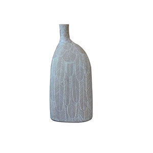 Sala de estar Decoración para el hogar Recipiente de metal Jarrones de piso de metal estándar Acabado personalizado Florero de aluminio Calidad sostenible - Product Image 1