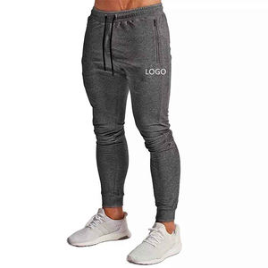 กางเกงวิ่งเอวกลางน้ำหนักเบาสำหรับผู้ชายกางเกงวอร์มผ้าแคนวาสเล่นกีฬาวิ่งพร้อมโลโก้ออกแบบได้ตามต้องการ - Product Image 1