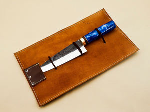Vente en gros du meilleur couteau de chef japonais fait main avec lame en acier au carbone manche en résine comprenant un sac en cuir Service personnalisé OEM ODM - Product Image 5