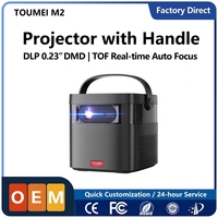 Proyektor DLP Portabel yang Dapat Disesuaikan dengan LOGO, Baterai Internal, 1080P Smart Android untuk Home Theater