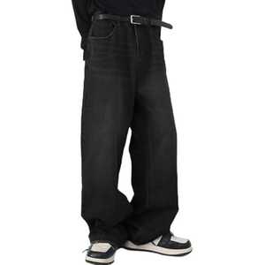 กางเกงยีนส์ขาบานของผู้ชายวินเทจกางเกงยีนส์ขากว้าง2025แฟชั่นสตรีทแวร์ทรงหลวม - Product Image 4