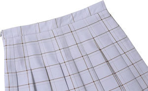 Jupes d'uniforme scolaire pour filles en gros personnalisées, logo personnalisé, coton respirant, élasthanne, vêtements de mode, nouveau design élégant - Product Image 5