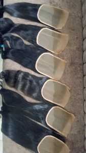 Extensiones de cabello humano con cierre de encaje de cabello natural de alta calidad 4X4 5X5 6X6 - Product Image 2