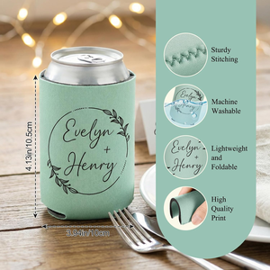 Yousheng Neoprene Waterproof Foldable <b>Can</b> <b>Cooler</b> Sleeve Custom Logo Insulated Beer <b>Can</b> Holder Reusable Beverage Drink Holder - Product Image 2