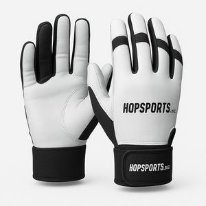 Guantes de bateo de béisbol de cuero Premium con logotipo personalizado Fabricante de guantes de bateo de béisbol de cuero Premium transpirable - Product Image 1
