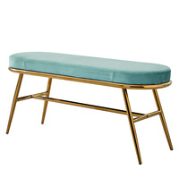 Chaises de salle à manger modernes de luxe pour la maison, meubles en acier avec revêtement en velours, chaises de bureau, banc avec revêtement en velours rose