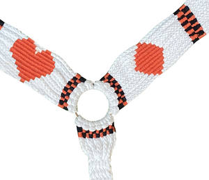 Vente de promotion d'usine collier de poitrine tressé en coton de cheval équestre occidental avec circonférence assortie fabricant et exportateur personnalisés - Product Image 2