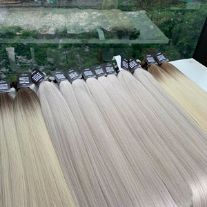 Precio al por mayor de fábrica Extensiones de cabello humano a granel 100% Vietnamita de alta calidad Doble dibujado recto - Product Image 1