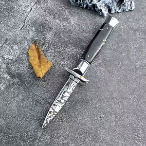 Customizable Wholesale OEM High Quality PRESTIGE BLADES <b>Industrial</b> Grade Wooden Handle Damascus Steel Drop Point Folding <b>Knife</b> - Product Image 1