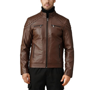 Hot Selling Bulk Men <b>Leather</b> <b>Jacket</b> Fashion Wear Men <b>Leather</b> <b>Jacket</b> Windproof Men <b>Leather</b> <b>Jacket</b> - Product Image 4