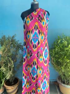 ชุดเดรสยาวพิมพ์ลายดอกไม้สำหรับผู้หญิงชุดเดรสผ้าฝ้ายสไตล์อินเดียสำหรับงานแต่งงานแบบสั้นของขวัญสำหรับผู้หญิง - Product Image 6