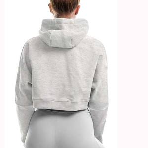 Vente en gros de sweatshirts et sweatshirts à capuche pour femme avec logo imprimé personnalisé Vente en gros de pullover pour femme - Product Image 5