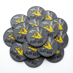 Parches de PVC Z-Haul Rig al por mayor, insignias de polea de rescate alpino, emblemas redondos de silicona para ropa de trabajo de seguridad en la montaña, directo de fábrica - Product Image 3