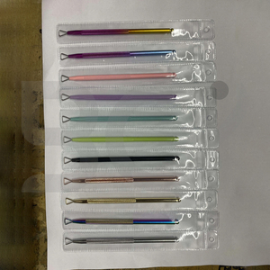 11 colores, cepilladora de uñas de acero inoxidable, elimina la piel muerta, empujador de cutículas de uñas, removedor de esmalte de uñas, herramientas de recorte de manicura - Product Image 6