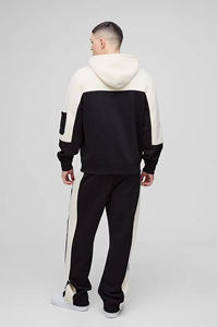 ชุดวอร์มมีฮู้ดลำลองสำหรับผู้ชายในฤดูหนาว - ผู้ผลิตตามสั่งสำหรับการสั่งซื้อจำนวนน้อย ผลิตได้ตามความต้องการ พร้อมโลโก้ส่วนตัว - Product Image 2