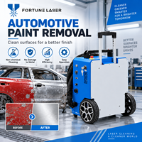 Machine de décapage de peinture au laser pulsé 500W pour la restauration des surfaces automobiles, nettoyeur portable de décapage de revêtement pour la réparation automobile