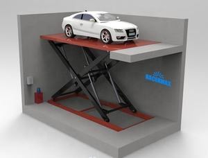 Wemet <span class=keywords><strong>Lift</strong></span> Parkir Mobil Otomatis, <span class=keywords><strong>Lift</strong></span> Kendaraan Portabel Gunting 2 Lapis untuk Garasi Rumah - Product Image 4