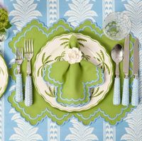 Set de table en lin biologique brodé, fait main, style luxueux, réutilisable, couleur personnalisée, logo personnalisé pour mariage, banquet, table