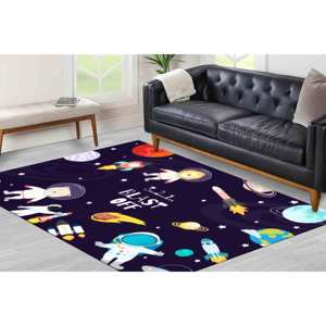 Tapis spatial : Tapis pour chambre d'enfant imprimé en 3D, tapis doux non tissé - Product Image 5