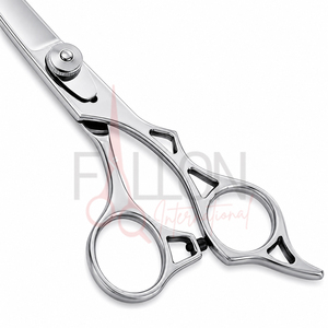 Ciseaux de coiffure professionnels en acier inoxydable, ciseaux de salon argentés, logo personnalisé, ciseaux de coiffure - Product Image 3