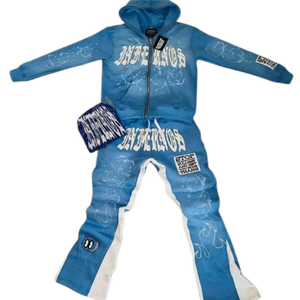 เสื้อฮู้ดดี้สั่งทำพิเศษ ผ้าฝ้ายแท้ 100% กางเกงทรงบานขากระดิ่ง เอวสูง ใส่สบาย - Product Image 5