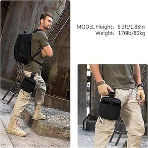 Belt Utility Pouch Outdoor Medical Bag <b>Tactical</b> Drop Leg Pouch Bag With Molle System - Product Image 3