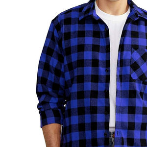 Camisa de Vestir de Franela 100% Algodón para Hombre, Transpirable, Ecológica, Cuello Clásico, Manga Larga, Estilo Urbano, Venta al Por Mayor Personalizada - Product Image 5