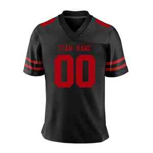 Camiseta de fútbol americano Malla de poliéster transpirable Uniforme de rugby Tops Ropa de fútbol americano - Product Image 5