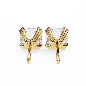 Boucles d'oreilles uniques en or 18 carats avec diamant de laboratoire, boucles d'oreilles de qualité supérieure - Product Image 3