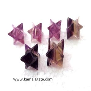 Vente en gros de pierres semi-précieuses naturelles en cristal d'agate d'aventurine bleue Merkaba Love Style Healing Star - Product Image 5