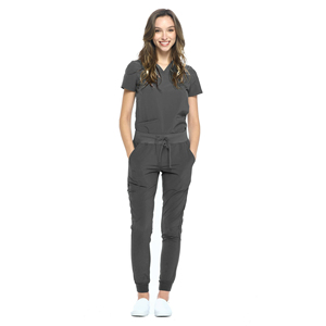 Personalizado elástico de secado rápido mujeres Hospital Dental quirófano enfermera uniforme conjunto trajes Pantalones rectos conjuntos de uniformes - Product Image 6