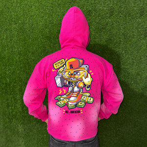 OEM Reddito Sports Winter Heavyweight Knitted Fleece Zipper Pullover Hoodies Men 100% Cotton Regular Fit Streetwear Windproof - Product Image 2