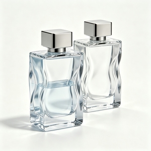 Wholesale US Stock Warehouse 100ml Square Luxury Designer <b>Perfume</b> <b>Bottle</b> EDP EDT Lasts 12h <b>Spray</b> Screw Cap Stainless Glass Model - Product Image 3
