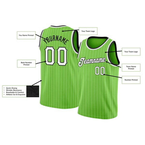 Venta al por Mayor de Camisetas de Baloncesto de Verano de Alta Calidad a Precio Económico, Tallas Grandes, Logotipo Personalizado Impreso, Transpirables, 100% Poliéster - Product Image 6