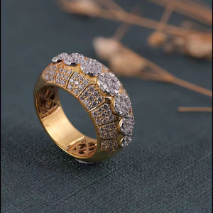 Anillos Finos de Moissanita VVS con Baño de Oro Rosa y Diamantes Iced Out, Corte Brillante, Certificación IGI Original, Estilo Hip Hop para Hombres, Ideales para Fiestas - Product Image 4