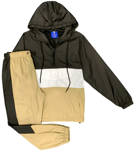 tracksuit, 100% cotton Windbreaker Outdoor Clothing Men <b>Jogger</b> Set Blank <b>Nylon</b> Tracksuit Customized Men's Windbreaker OEM - Product Image 2