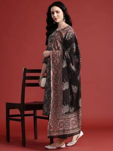 Kurta en pur coton imprimé Paisley avec pantalon et Dupatta pour femmes produit en vrac vêtements personnalisés pour femmes - Product Image 3